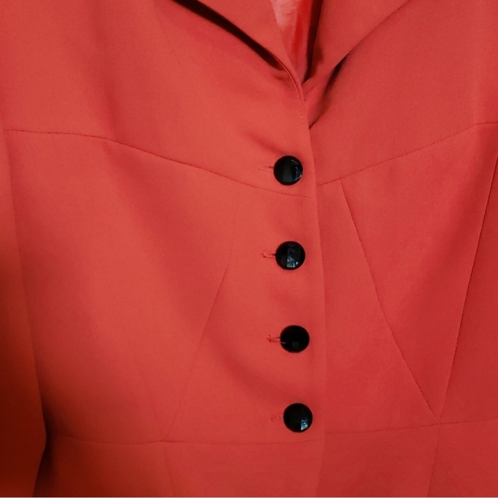 Cache Longsleeve Button Down Red Blazer/Cardigan … - image 4